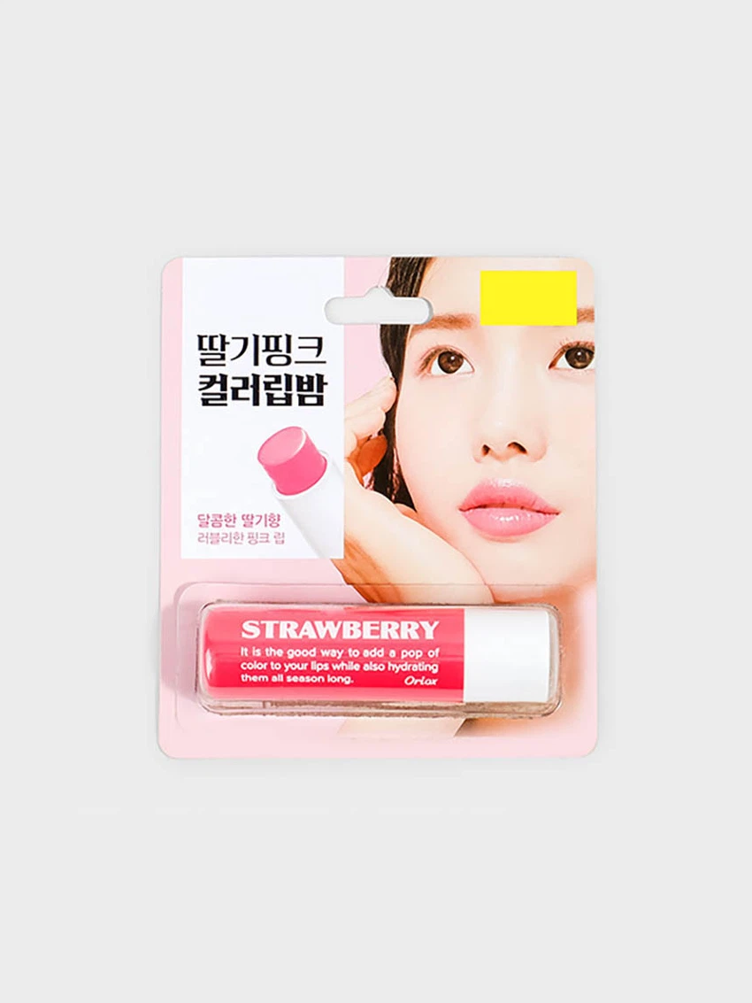 Orix Color Lip Balm 4.8 g Strawberry Pink image 2
