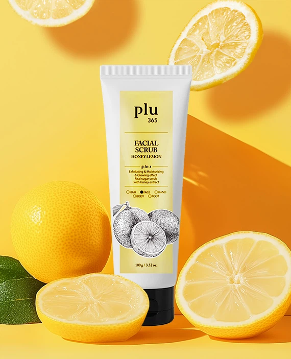 Plu365 Facial Scrub 100 g Honey Lemon Scent