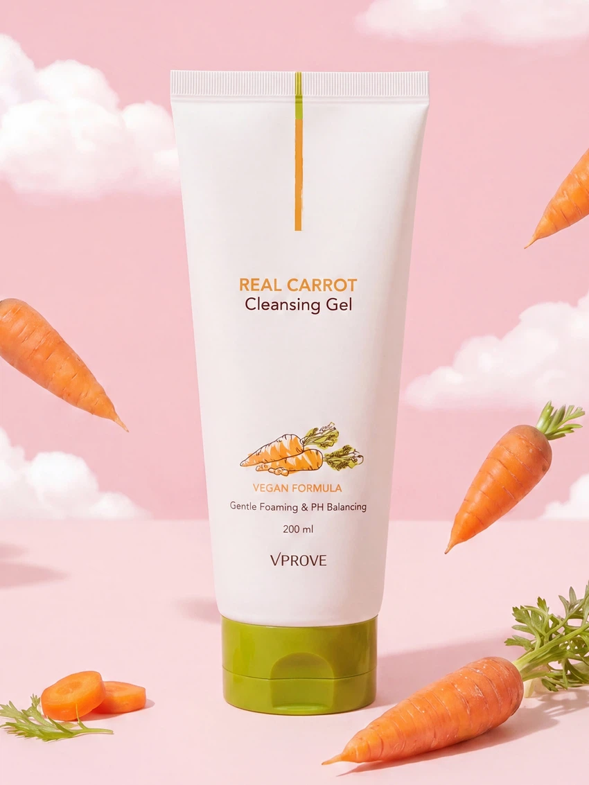 VPROVE Real Carrot Cleansing Gel 200 ml