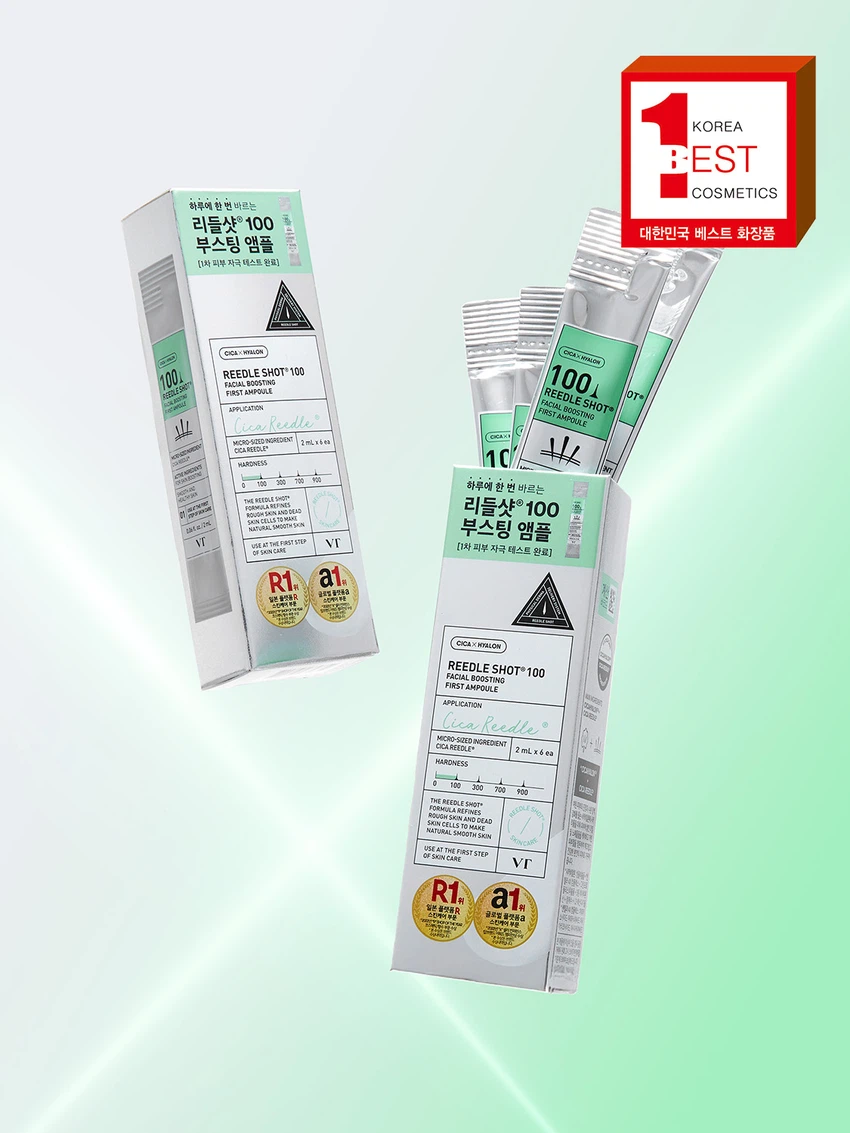 VT [Skin Texture Care] Reedle Shot 100 Facial Boosting First Ampoule 2 ml x 6 pcs image 2
