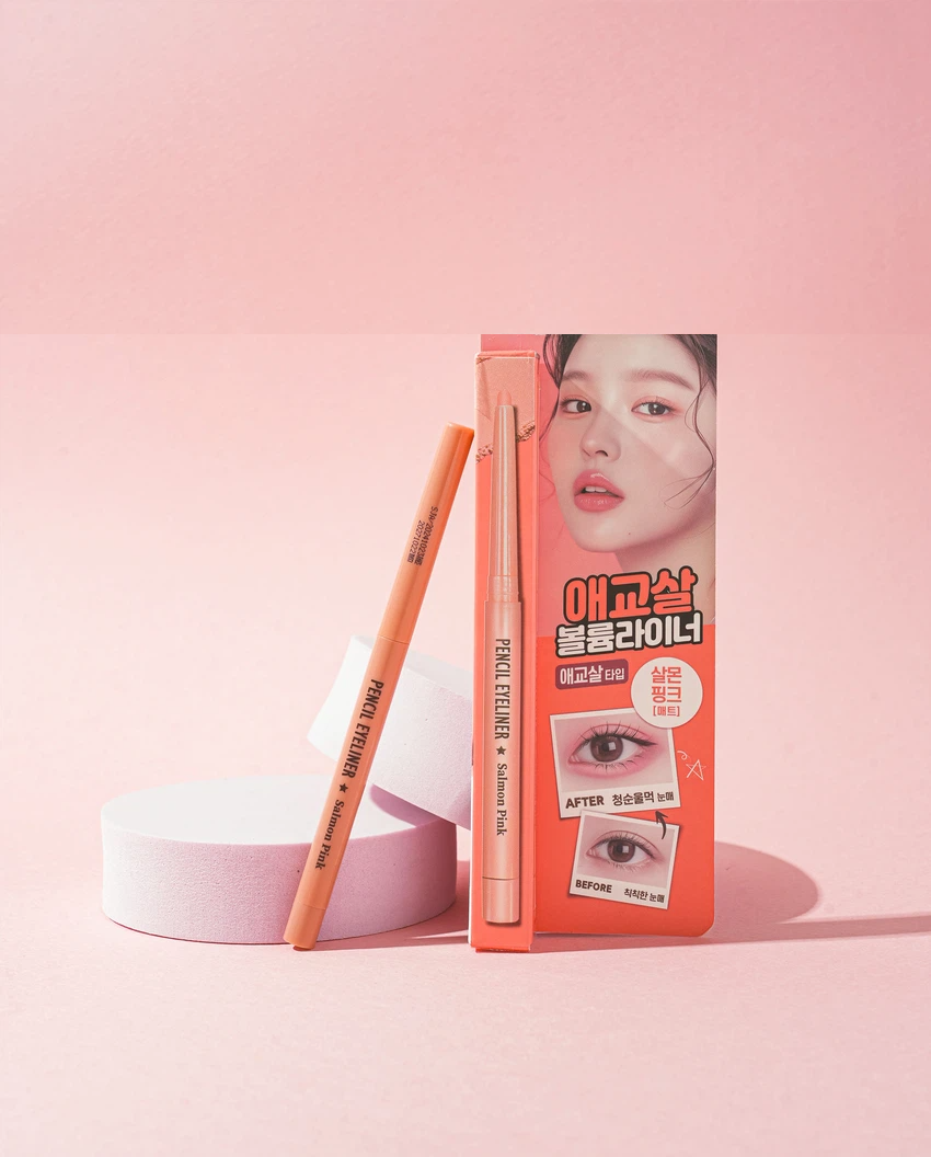 thebom Under-eye Accent＆eye-opening Pencil (Salmon Pink)