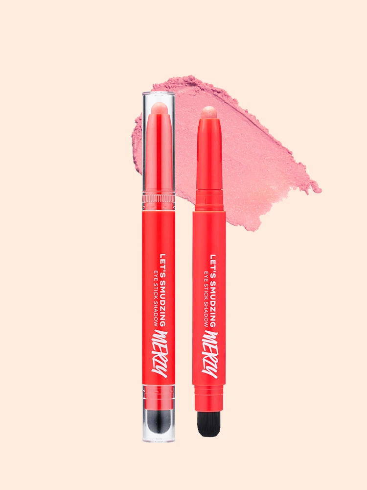 MERZY Let's Smudging Eye Stick Shadow Clearpink