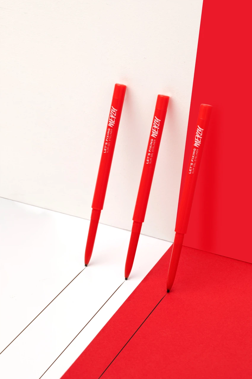 MERZY Let's Fixing Slim Gel Eye Liner Black image 2