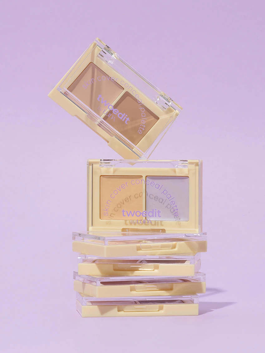 twoedit by LUNA Skin Cover Conceal Palette (02 Tone Correcting Light) image 2