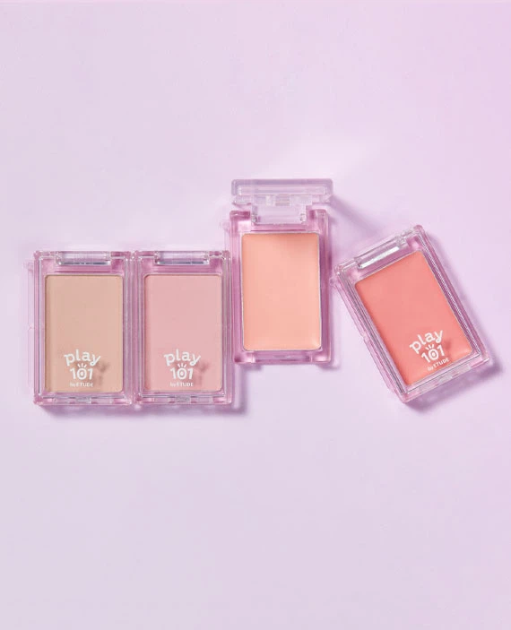 Play 101 by ETUDE [01 Warm Spirit] Multi Blending Piece Powder Blusher image 4