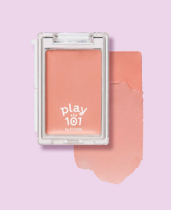 Play 101 by ETUDE [01 Fresh Grapefruit Tart] Multi Blending Piece Cream Blusher
