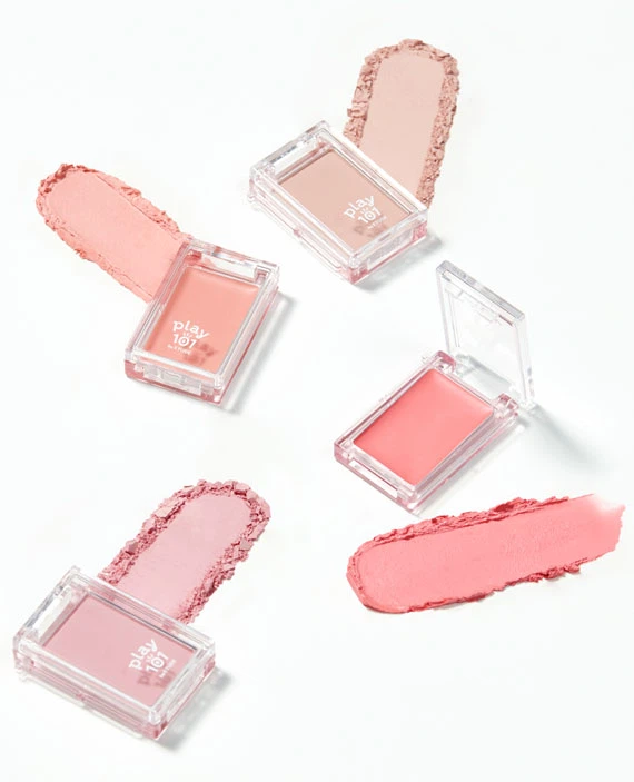 Play 101 by ETUDE [01 Fresh Grapefruit Tart] Multi Blending Piece Cream Blusher image 5