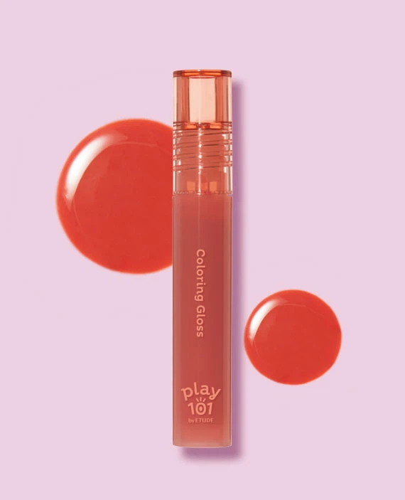 Play 101 by ETUDE [01 Dewy Peach] Coloring Gloss