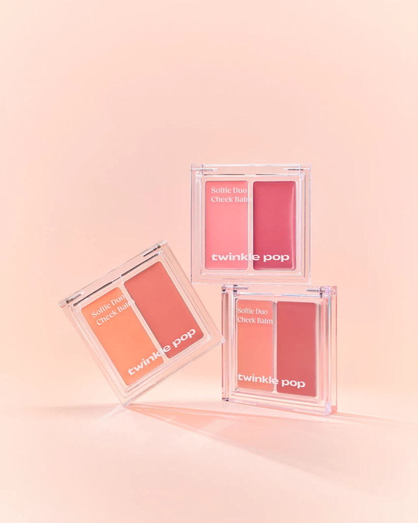Twinkle Pop [01 Petal Bloom] Softie Duo Cheek Balm by CLIO image 3