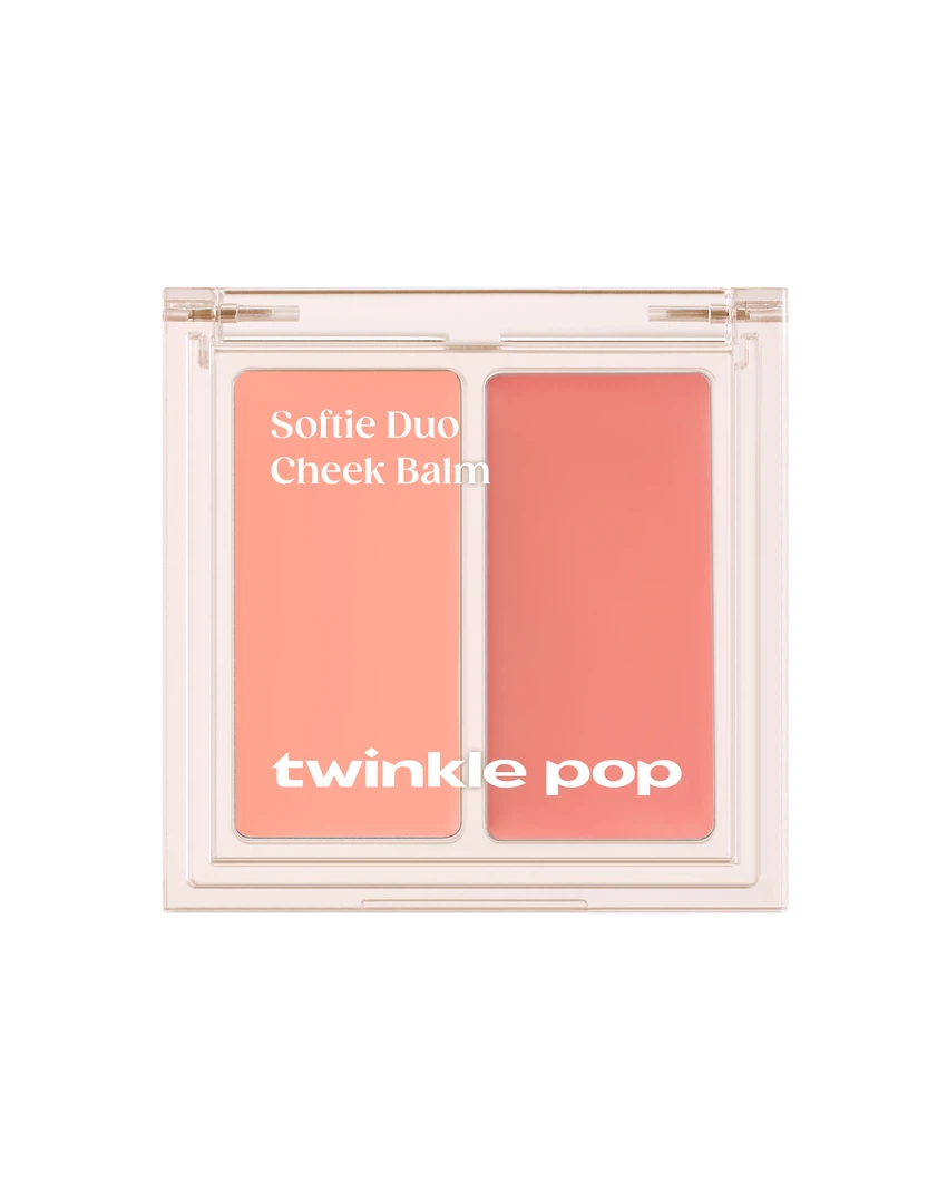 Twinkle Pop [02 Peach Mousse] Softie Duo Cheek Balm by CLIO