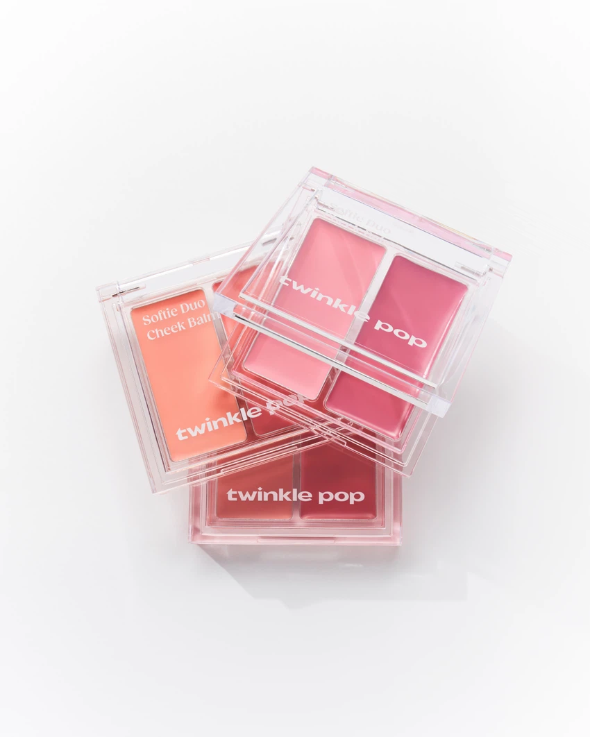Twinkle Pop [02 Peach Mousse] Softie Duo Cheek Balm by CLIO image 2