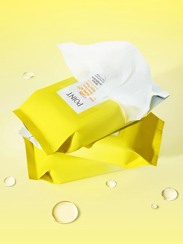 POINT Lemon Sparkling Water No-wash Cleansing Water Tissue 30 Sheets image 2