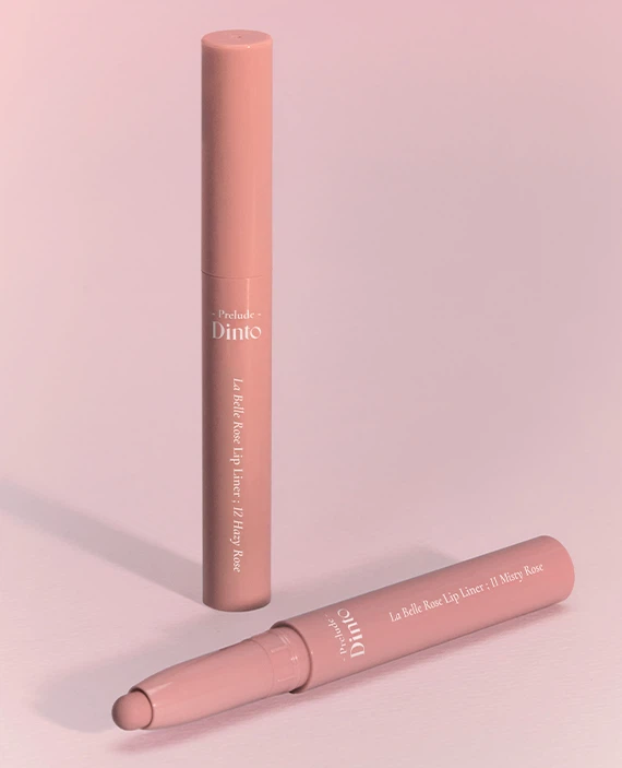 PRELUDE Dinto [12 Hazy Rose] La Belle Rose Lip Liner image 4