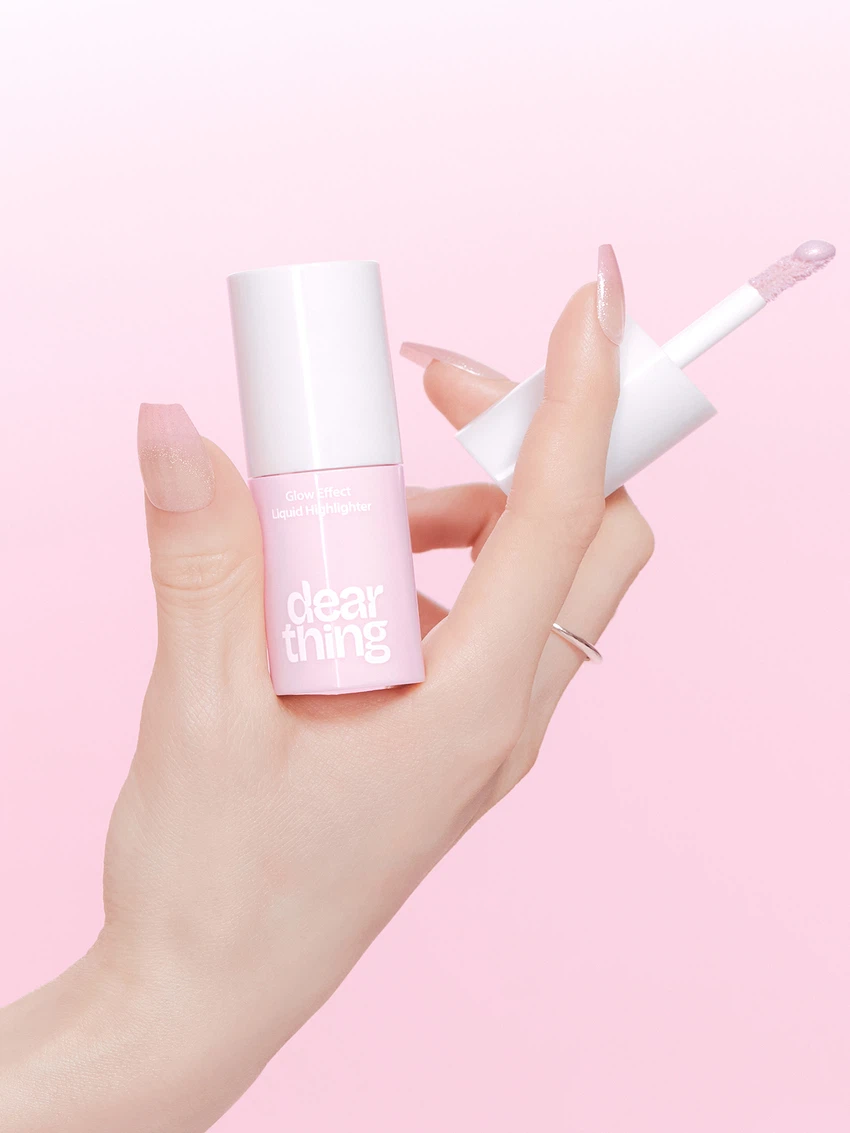 Milk Touch Dear Think [02 Pink Beam] Glow Effect Liquid Highlighter image 4