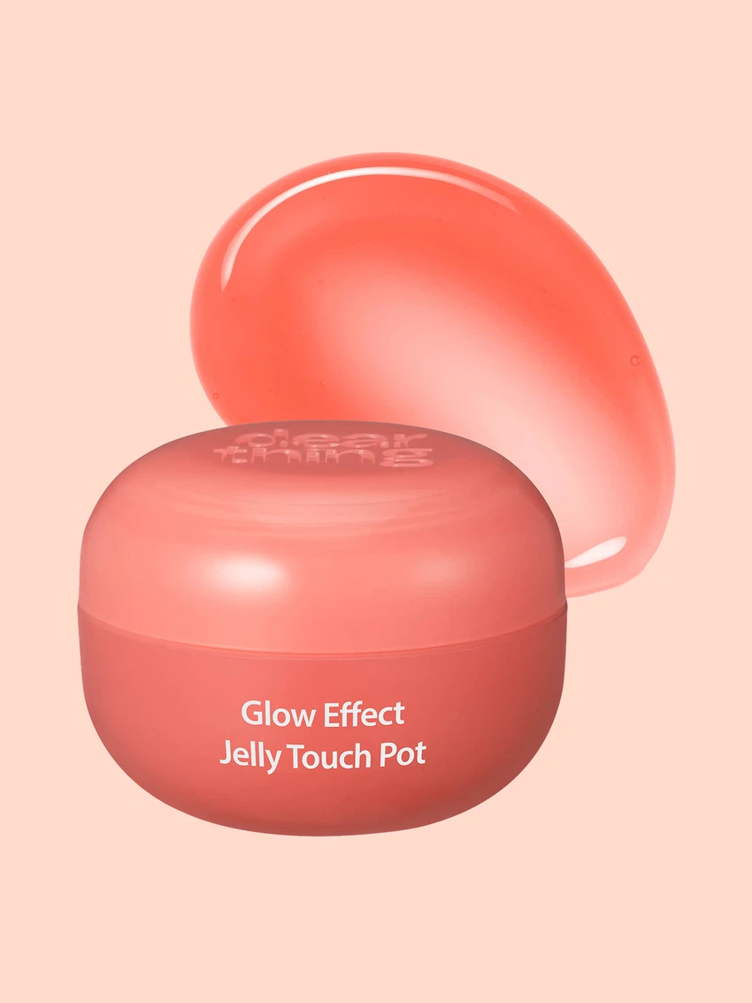 Milk Touch Dear Think [01 Peach Bunny] Glow Effect Jelly Touch Pot