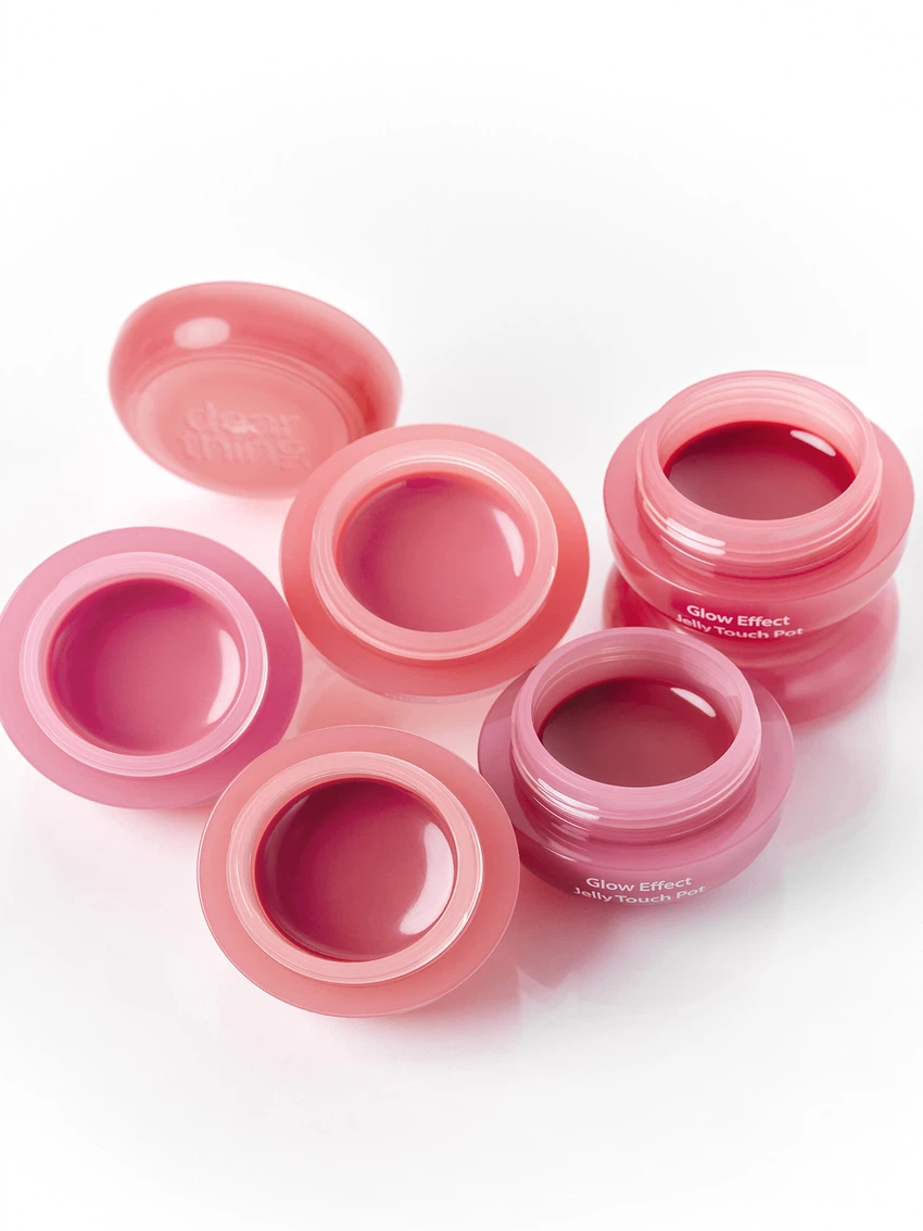 Milk Touch Dear Think [04 Cherry Drop] Glow Effect Jelly Touch Pot image 4
