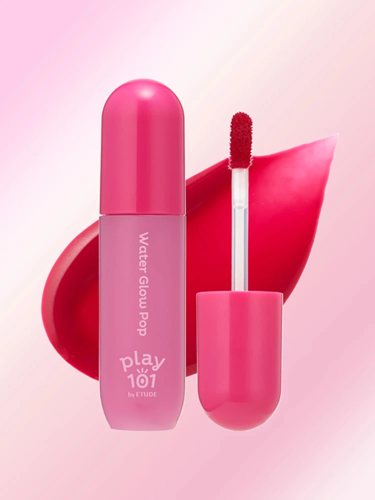 Play 101 by ETUDE [01 Berry Bouncy Pop] Water Glow Talk Tint