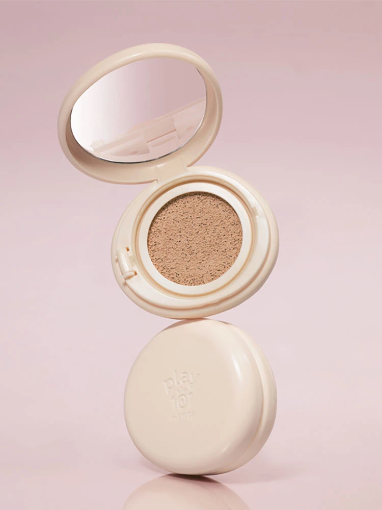 Play 101 by ETUDE [02 Medium Beige] Slim Layered Cushion 15 g image 2