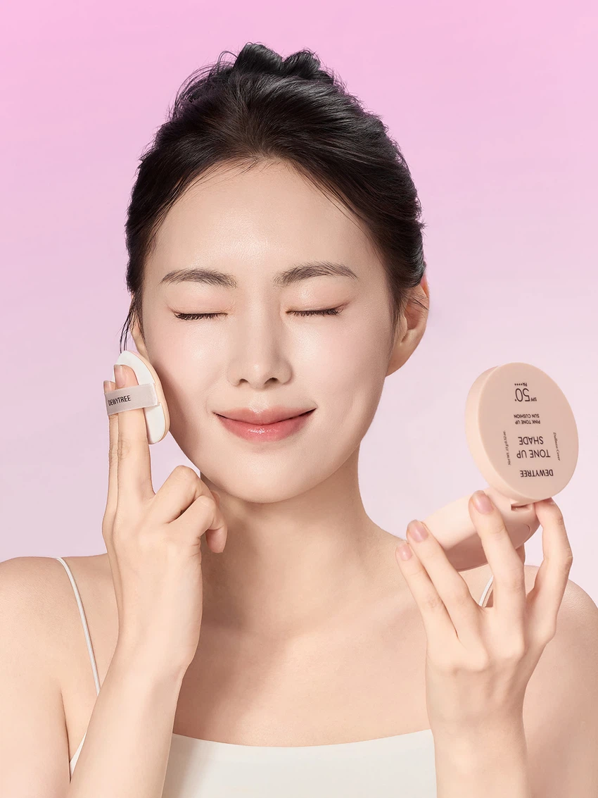 DEWYTREE Tone-upshade Pinktone-up Sun Cushion 15 g image 4