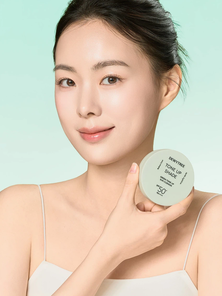 DEWYTREE Tone-upshade Greentone-up Sun Cushion 15 g image 4