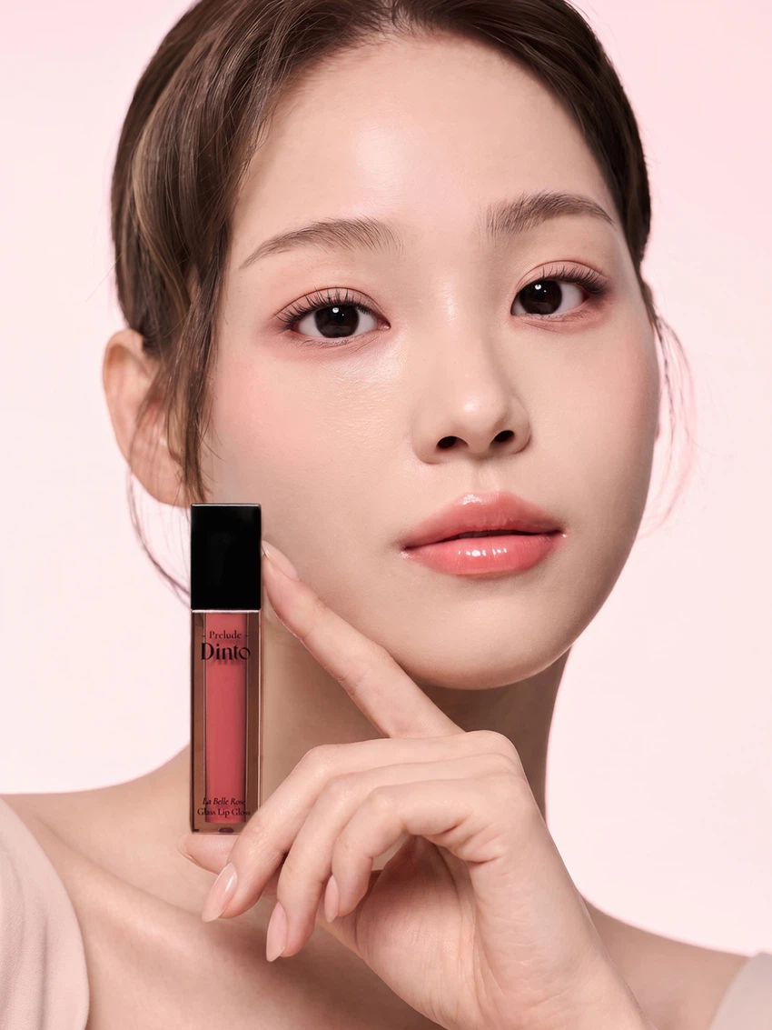 PRELUDE Dinto [35 Shy Rose] La Belle Rose Glass Lip Gloss image 2