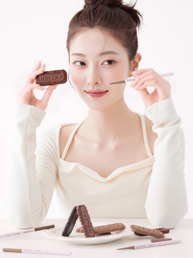 HOLIKA HOLIKA [01 Classic Brown] Softune Angled Edge Eyebrow image 4