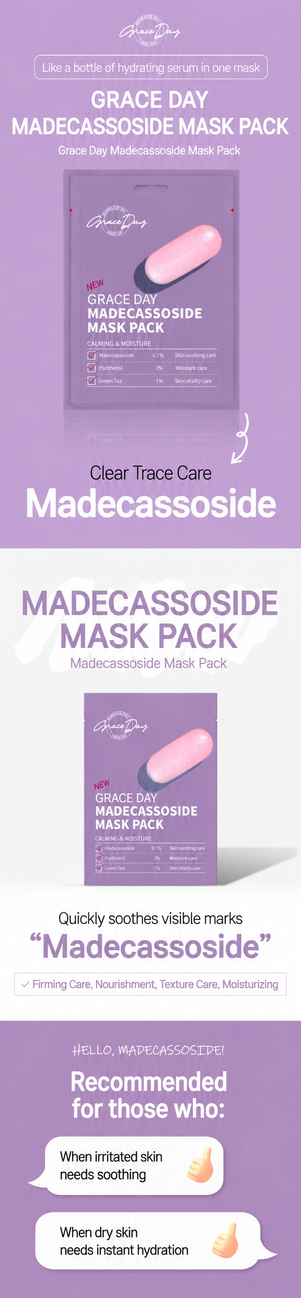 Grace Day Madecassoside Ampoule Mask Pack detail image 1